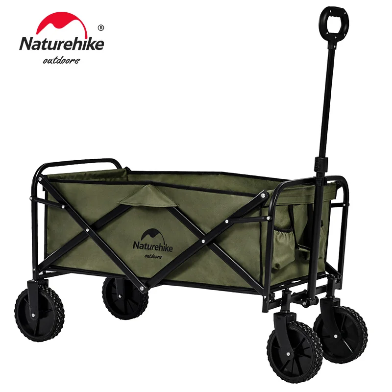 

Naturehike Folding Trolley Outdoor Luggage 90L Folding Cart Camping Table Light Utility Wagon Pushcart Large Shopping Trolley