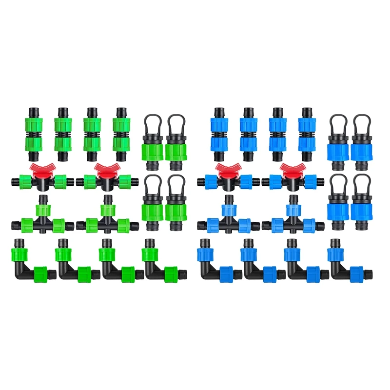 

Drip Irrigation Fitting Kit, Barbed Connector Tee 1/2 Inch Universal Drip Irrigation Fitting For 16-17 Mm Tubing
