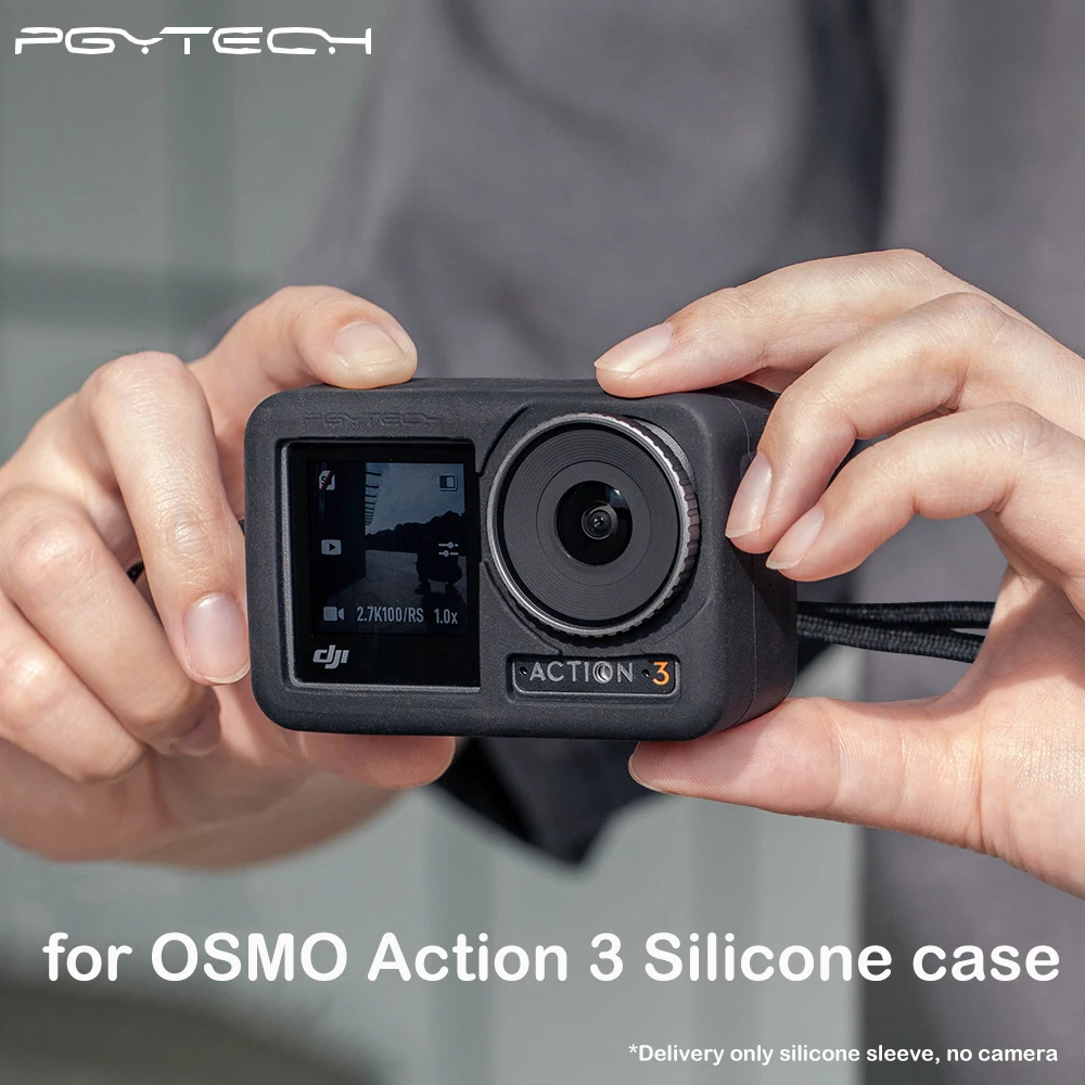 

PGYTECH for DJI OSMO Action 3 Silicone Protective Case Wear-Resistant and Scratch-Resistant