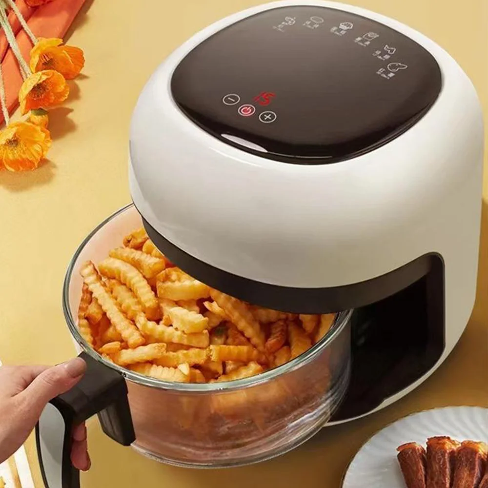 

1200W Air Fryer Multi-Function Intelligent Touch Lcd Deep Air Fryer French Fries Pizza Bread Oil-Free Healthy Fryer 110V/220V