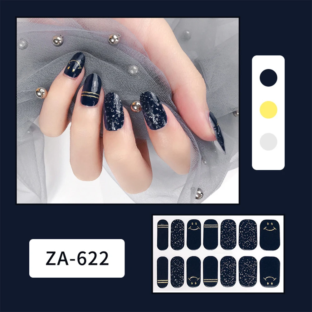 

20 шт./компл., дизайнерская Фольга для искусственного ногтевого дизайна, декоративные наклейки для геля, наклейки с нажимными деталями для ма...