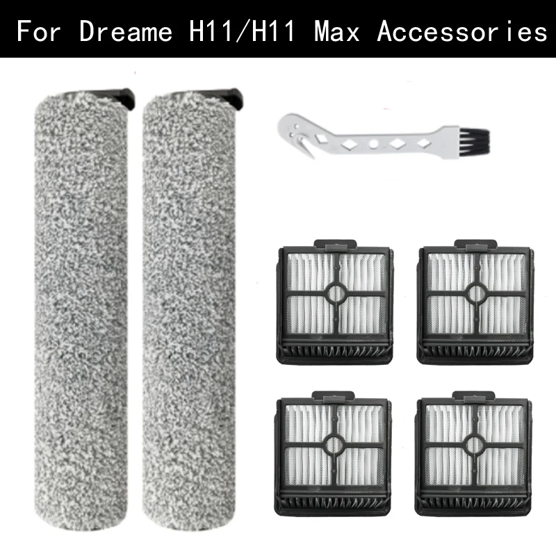

For Dreame H11 MAX Electric Floor Household Wireless Vacuum Cleaner Accessories Home Roller Main Soft Brush Filter Spare Parts