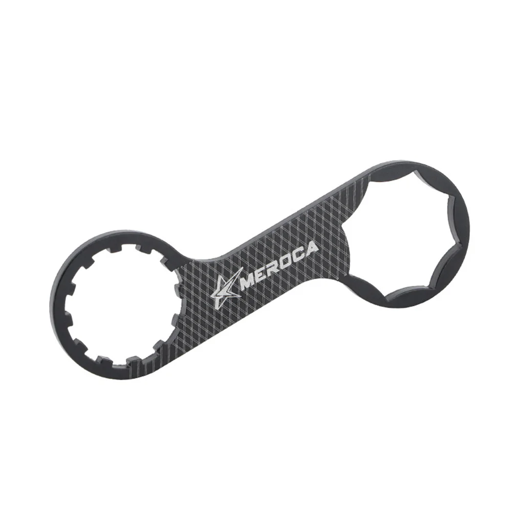 

Нержавеющий инструмент из алюминиевого сплава с крышкой вилки, гаечный ключ, инструмент для ремонта велосипеда, вращающиеся отверстия, рыч...