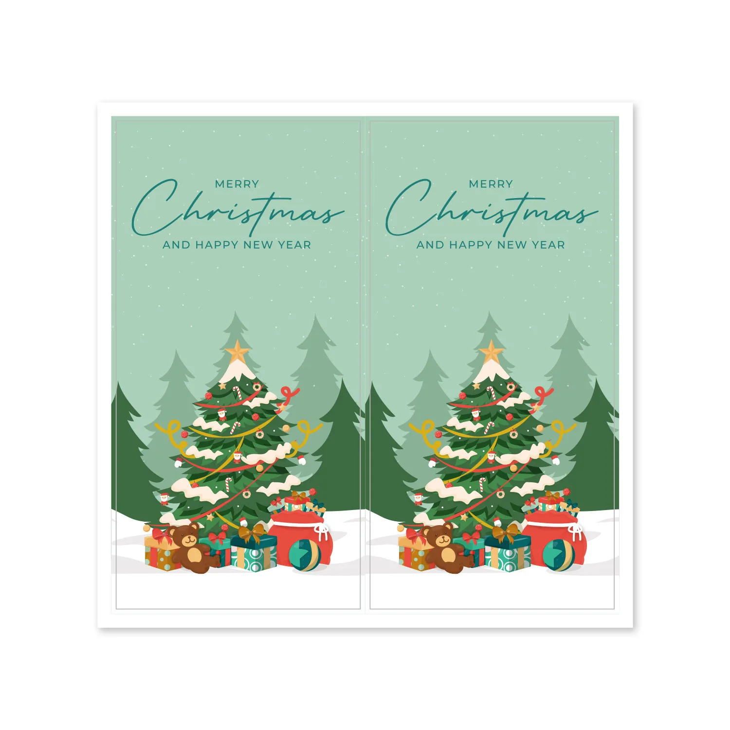 

Набор наклеек Merry Christmas 10-50 шт