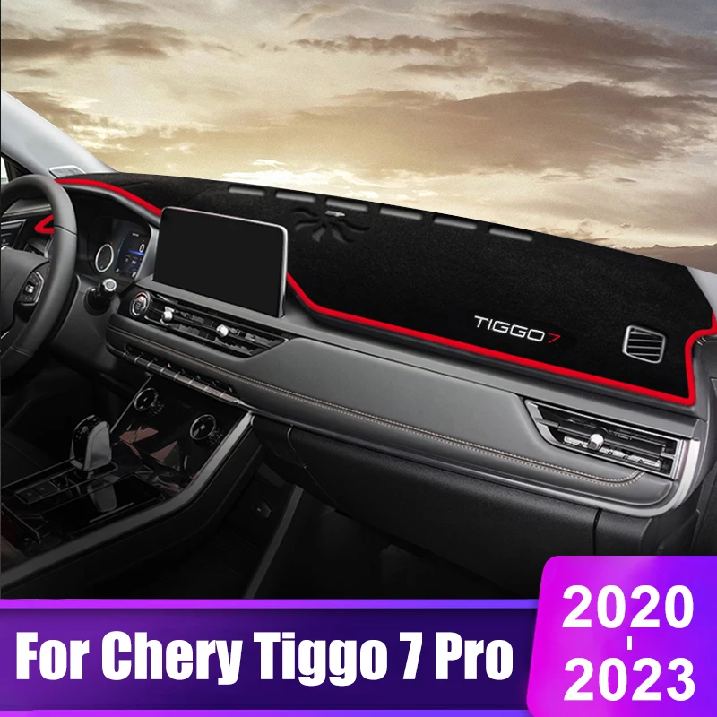 y do deski rozdzielczej samochodu dla Chery Tiggo 7 Pro 2020 2021 2022 2023 Tiggo7 Osłona przeciwsłoneczna na instrumenty Podkładki biurko