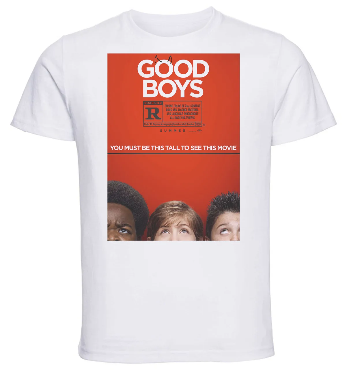 Футболка унисекс белая Playbill хорошие мальчики quei catвам ragazzi
