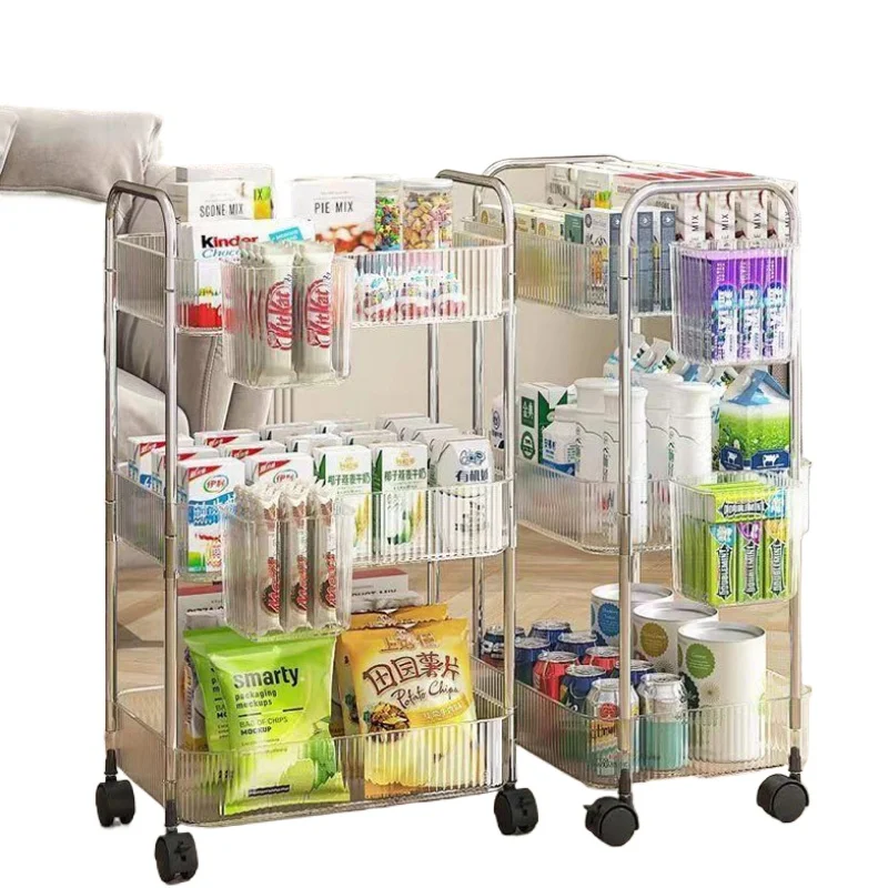 Прозрачный стеллаж для хранения многоэтажный органайзер ванной комнаты