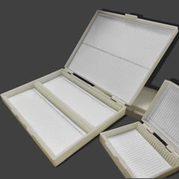high quality microscope slide box can load 100pcs slides high strength abs material laboratory equipment