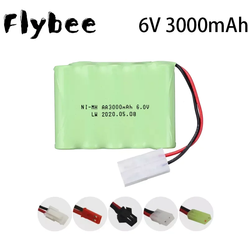 

6v 3000mah NiMH Battery sets For Rc boat RC car tank toys Lighting model car AA Ni-MH 6v Rechargeable Battery