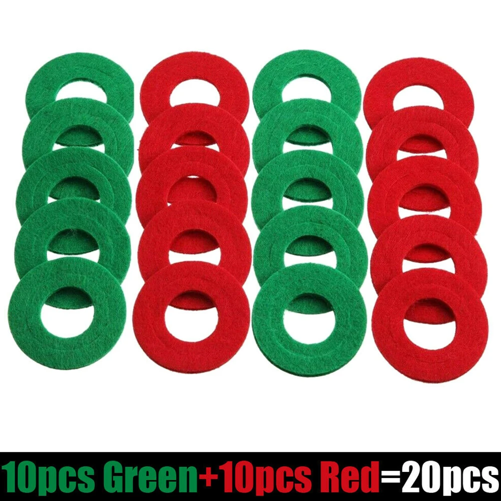 

20Pcs 30mm Anti Corrosion Car Battery Terminal Washers Green Red Bag Felt Washers Pad Universal Tools High Quality Parts