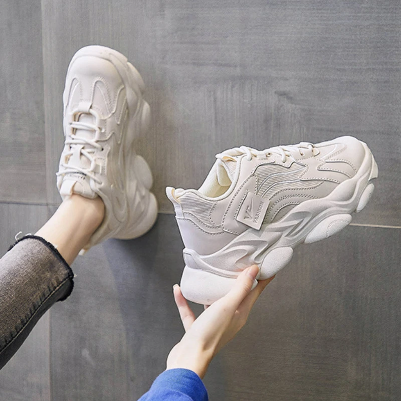 

Women's Gym Shoes Spring 2023 Fashion Designer Sneakers Comfort Platform Sports Running Shoes Tennis Female Trainers Footwear