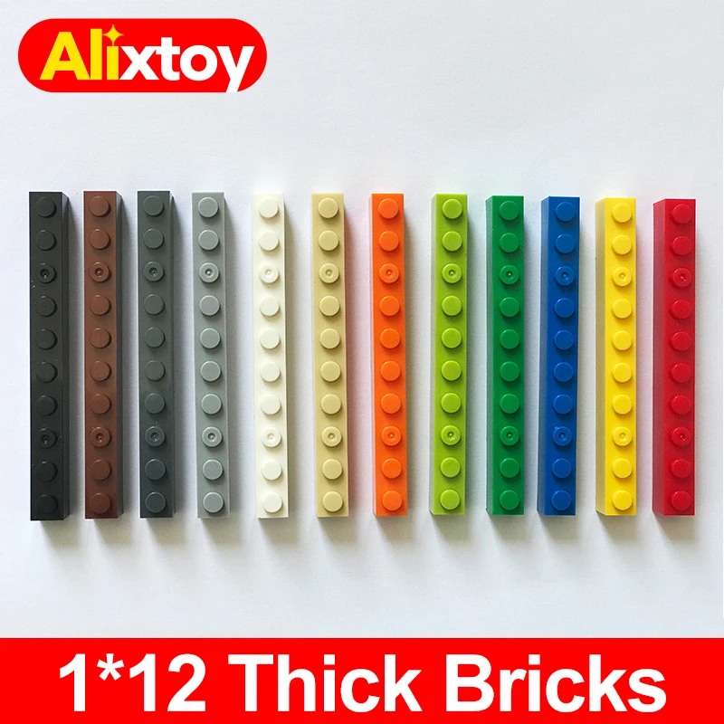 

DIY 20PCS Building Blocks 1x12 Dots Thick Figures Bricks Educational Creative Compatible With Brands Toys for Children 6112