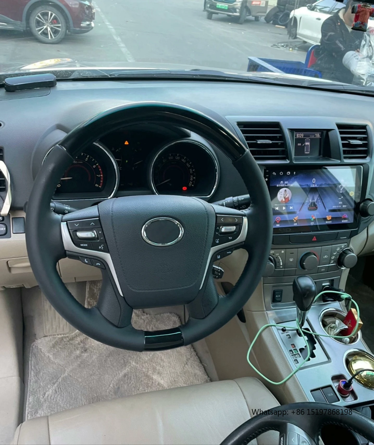 Фото Обновление нового стиля деревянного кожаного руля для Toyota Land Cruiser J150 LC120 LC150 LC200 LC300 Prado 150 200 FJ200 FJ79 №2