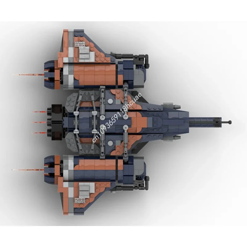 Фото Набор строительных блоков MOC Arcadia-Class Jumpship, 1216 деталей, идеальный подарок на Рождество и день рождения, DIY-конструктор для детей, подарок на Новый год №3