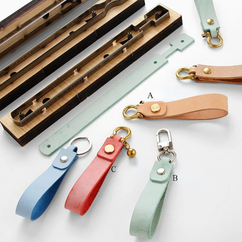 Длинная цепочка для ключей кожаный штампованный японский нож режущий инструмент