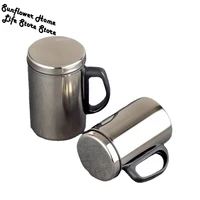 350500ml double wall anti scalding coffee mug insulated portable stainless steel polishing beer tea juice drinking cup