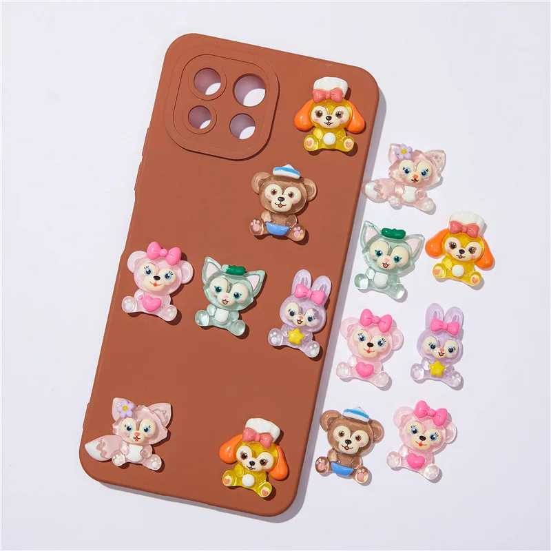 

Disney StellaLou CookieAnn Gelatoni LinaBell Hair Clip Transparent Jewelry Accessories DIY Water Cup Mobile phone case Patch