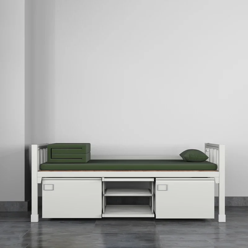 Стандартная двухъярусная кровать двухслойная железная рама однослойная для