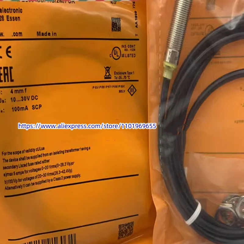 Новый Индуктивный датчик IFS307, 2 шт., IFB3002-BPKG/5M/PUR