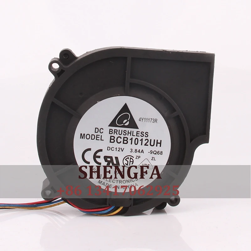 Вентилятор охлаждения Delta BCB1012UH чехол, постоянный ток 12 В, 3,84a, ECAC 97x97x25 мм, центробежная промышленная вентиляция с большим выхлопом 9CM9725