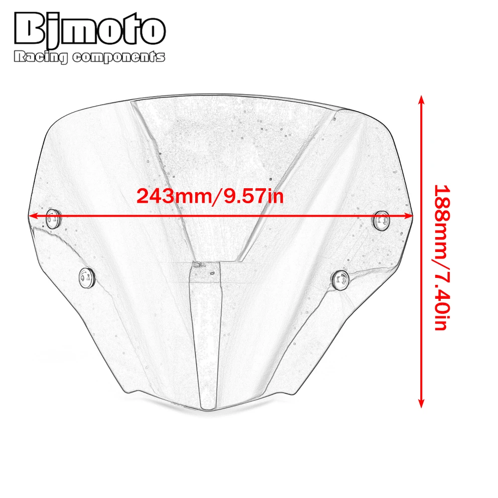 Ветровое стекло для Honda CB750 CB 750 2023-2024 защита от ветра