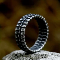 vintage dragon scale ring for men steampunk mens stainless steel dragon ring hiphop motorcycle rock biker jewelry wholesale