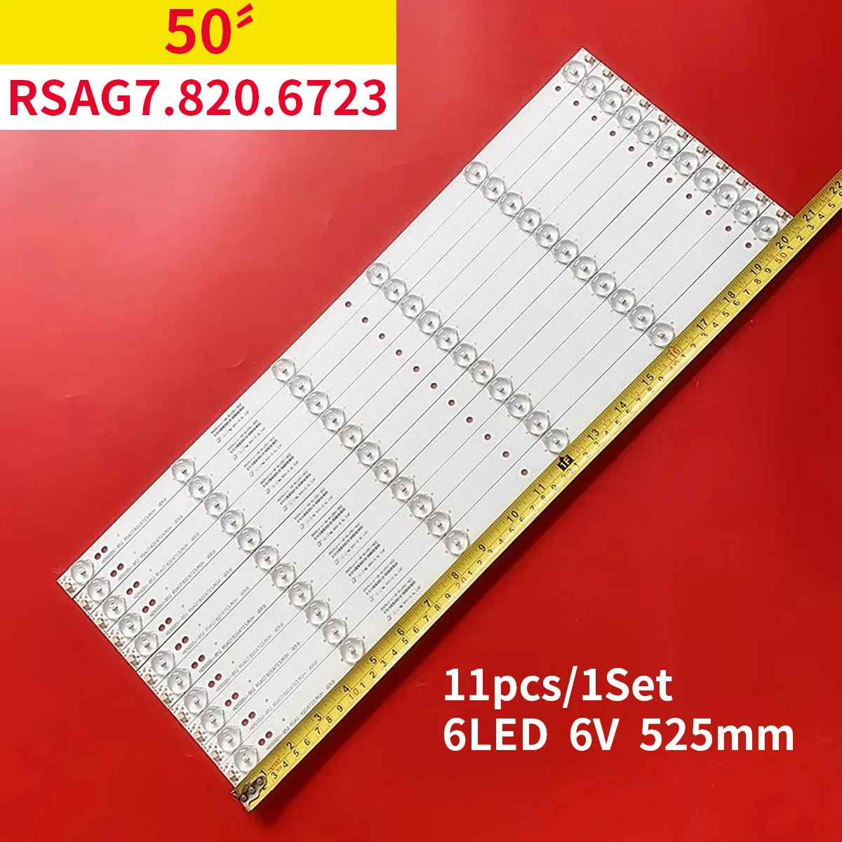 525 мм 6 лампочек задняя подсветка для Sharp/Hi sense 50H7C 50k5100 7.820.6723/Чехол