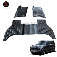 High quality factory price New Design Soft Auto Floor Carpet TPE Material Car Cockpit Mats for 2020 New Defender