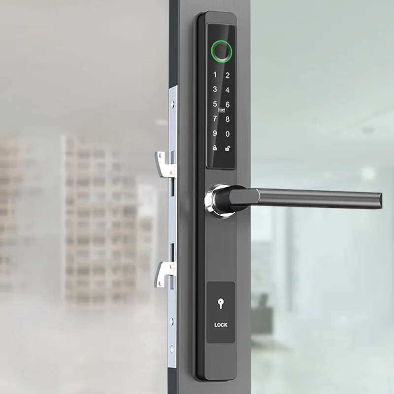 Outdoor waterproof smart door lock with European standard anti-theft lock body enlarge