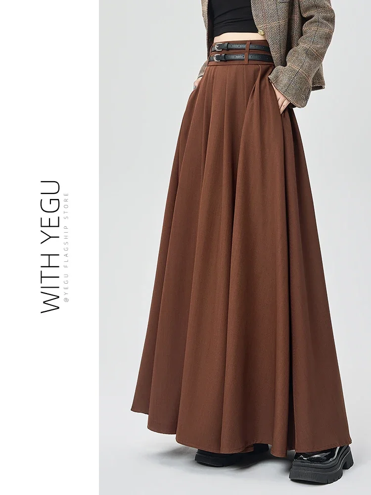 Женская плиссированная юбка трапециевидной формы