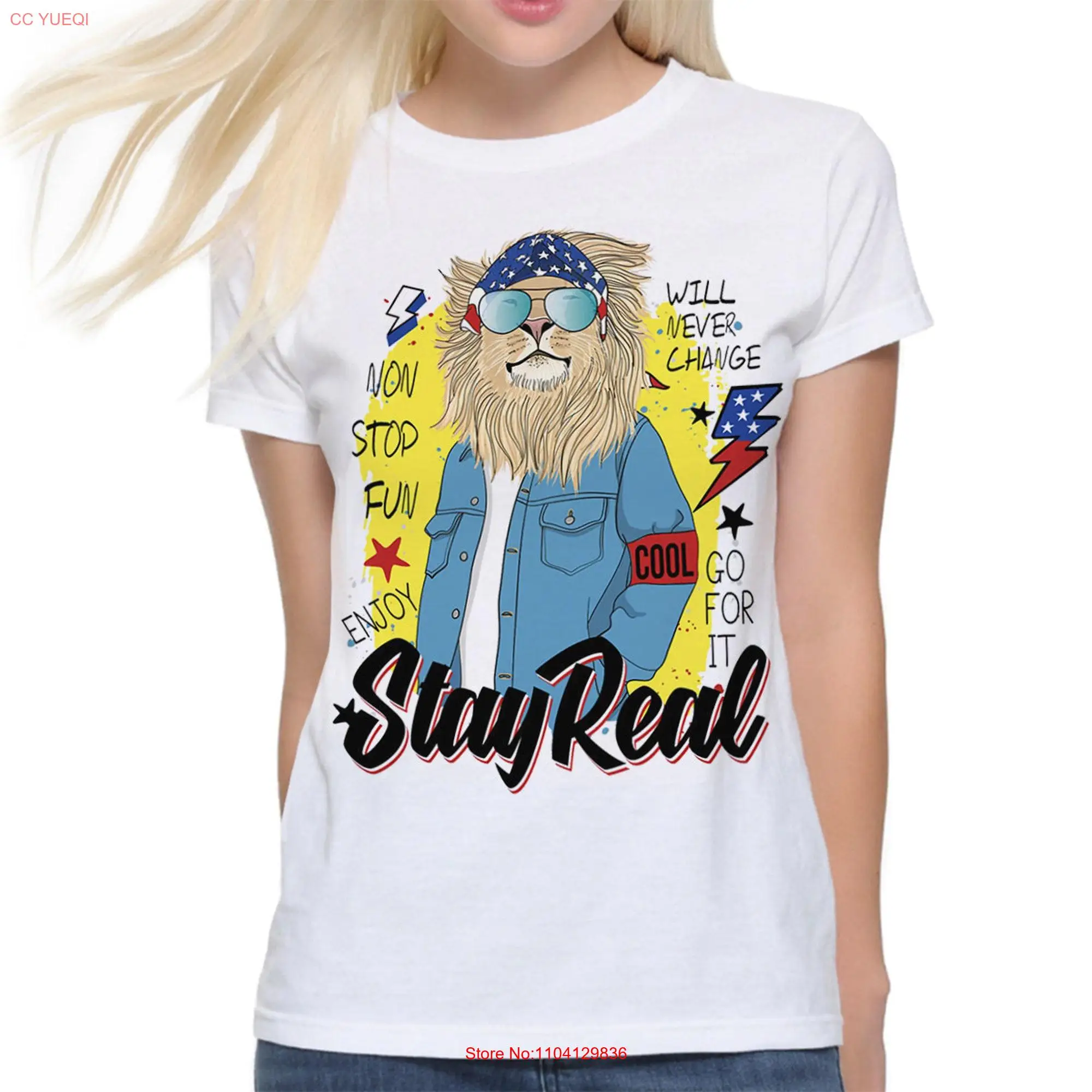 Хипстерская футболка с надписью Lion Stay Real для мужчин и женщин размеры DSN 331892