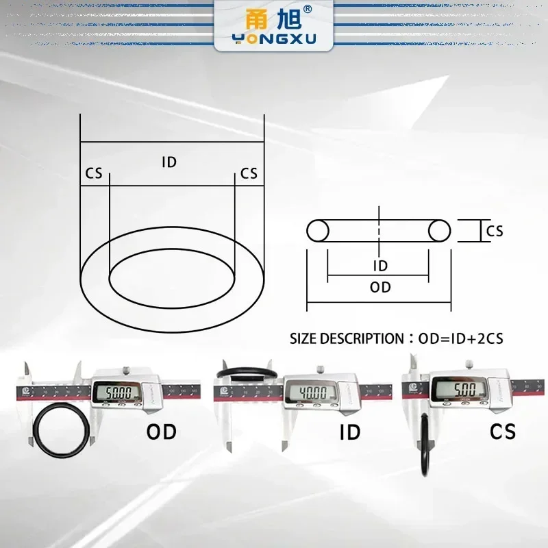 Boxcs1.8mm Boxcs2.65mm в коробке Нитриловый силиконовый фториновый резиновый Ремонтный