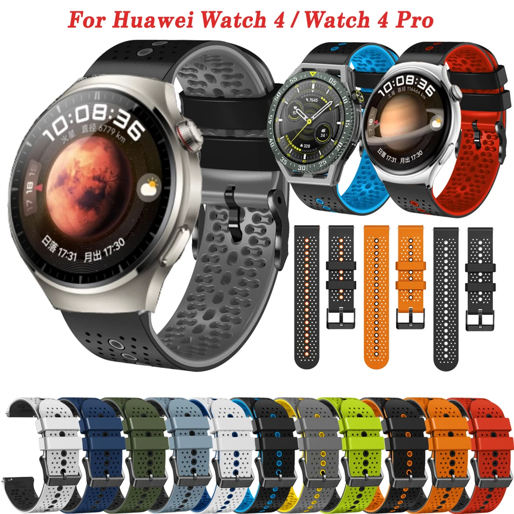 

Ремешок сменный для наручных часов Huawei Watch GT 3 GT2 Pro/GT2E/Watch 4 Pro, силиконовый браслет для часов GT 2 GT3 Pro 46 мм