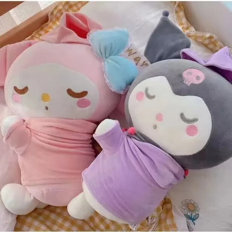 

40cm Sanrio Cinnamoroll Melody Kuromi Pompom Purin Doll Plushie Toy Kawaii Anime Sweet Lovelycartoon Cute Soft Gift For Girl Kid