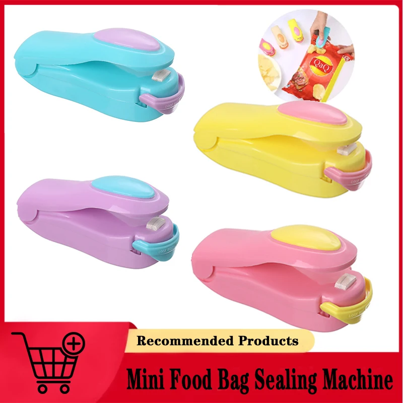 

Mini Portable Thermal Bag Sealer Storage Bag Clip Sealer Home Sealing Food Snacks Cakes Kitchen Packaging Gadgets Accessories