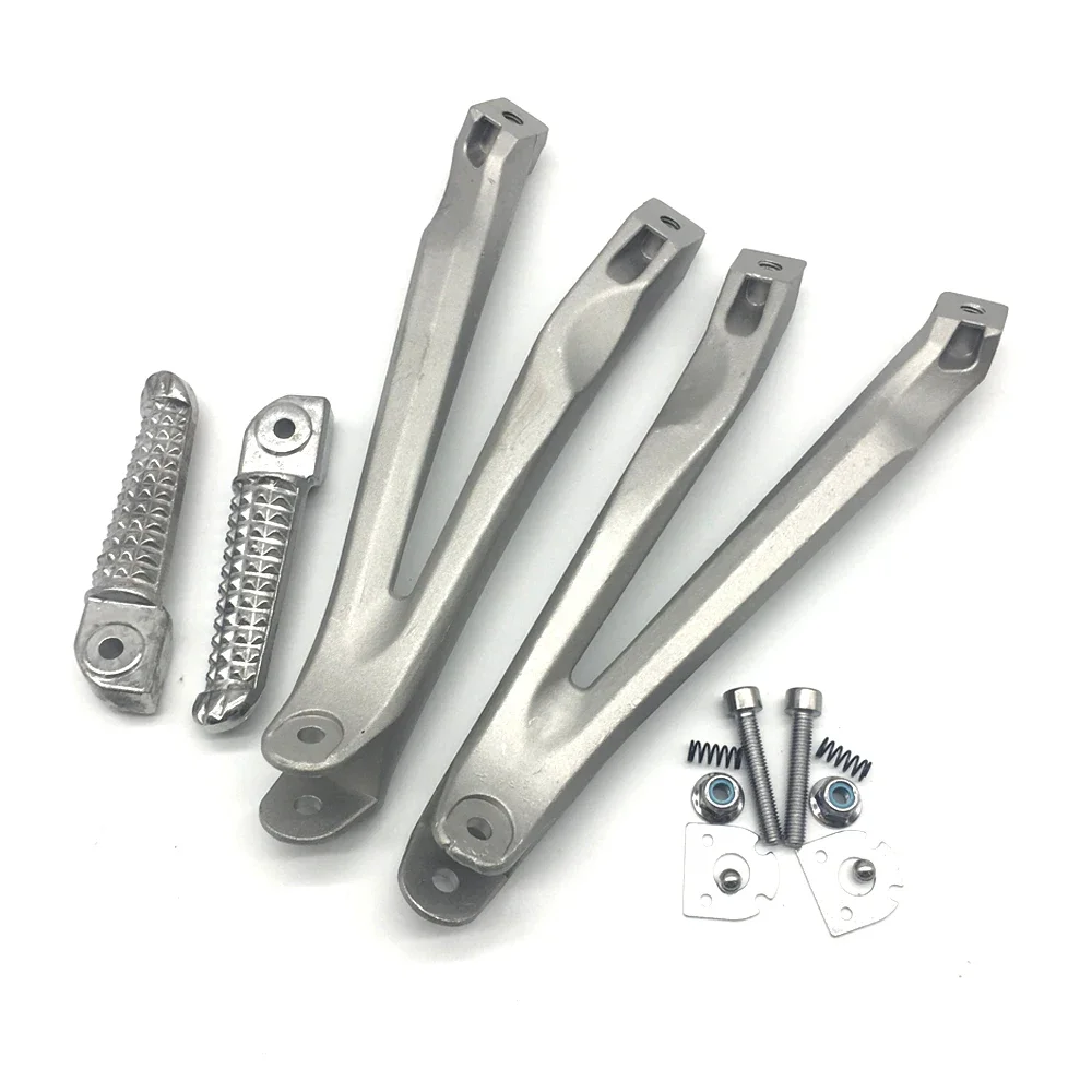 Мотоциклетные серебряные задние Пассажирские подножки Кронштейн подходит для