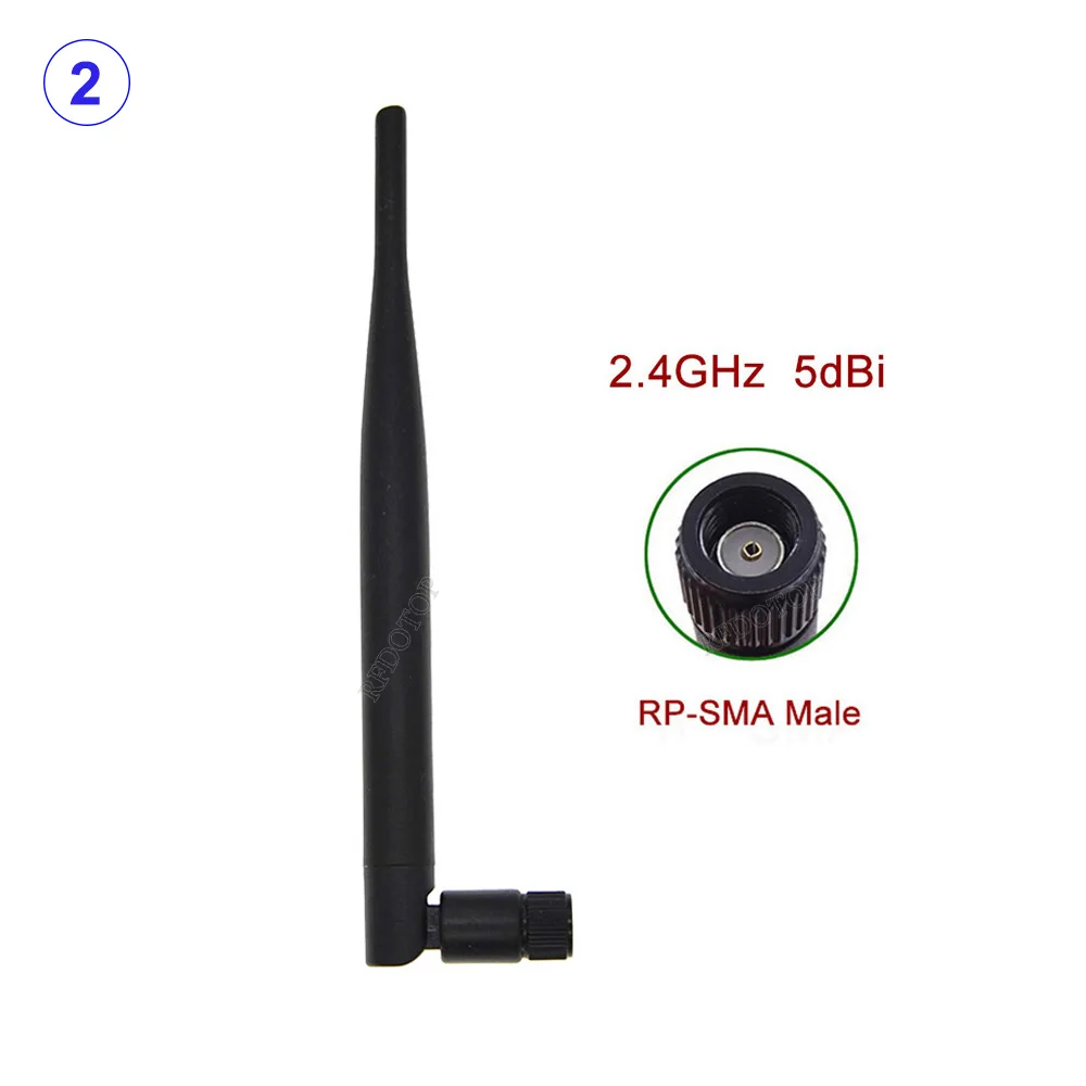 50 компл./лот 2 4 ГГц 5dBi WIFI антенна SMA RP-SMA штекерный разъем Wi-Fi для беспроводных