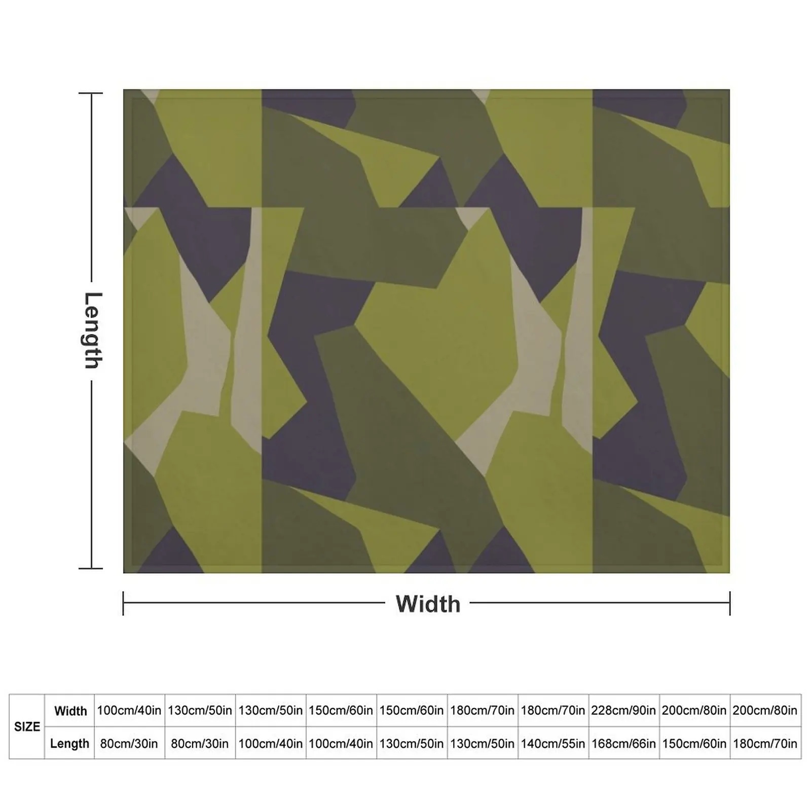 Шведское M90 Splinter черное зеленое камуфляжное одеяло диваны термобелье для