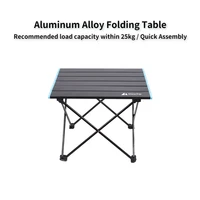 outdoor fast pack folding table camping portable aluminum alloy barbecue table hiking picnic strong load bearing dining desk