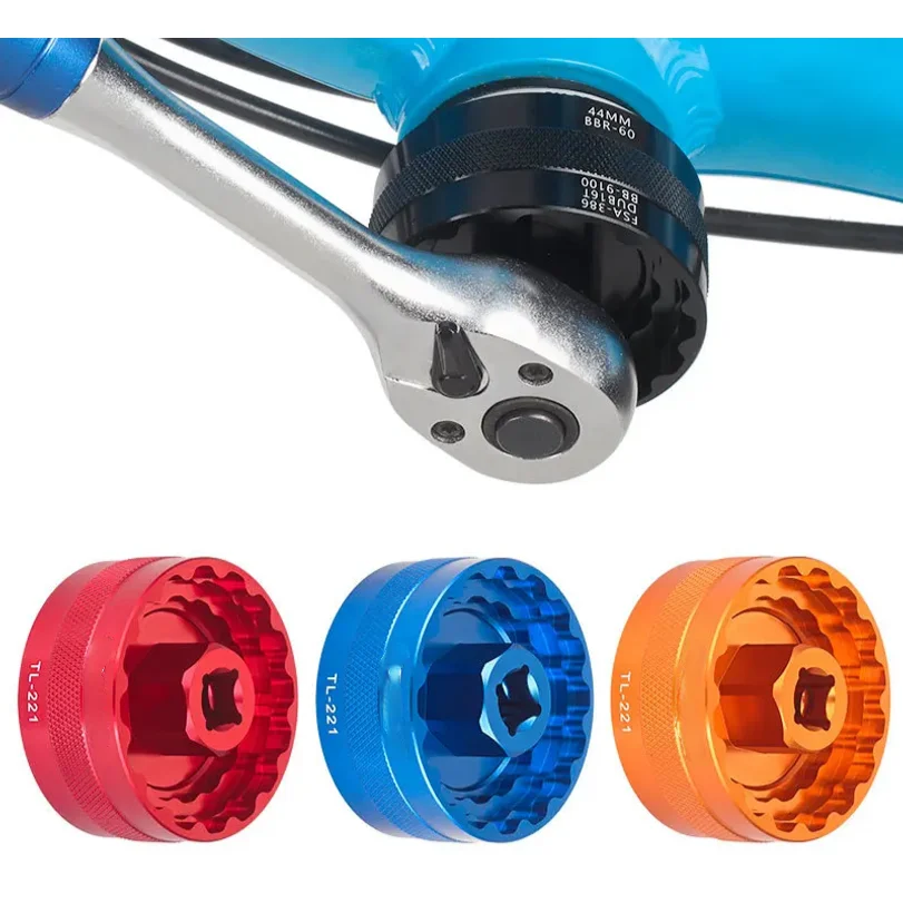 Фото Инструмент для установки и снятия каретки 5 в 1: TL fc24 fc25 DUB BBR60 BB93 Mega EVO BB52 BSA30 BB386, ключ для ремонта. №1