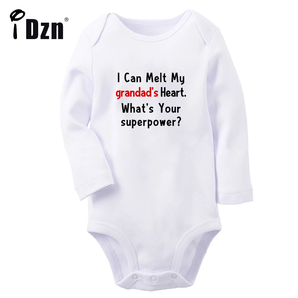 Комбинезон для мальчиков и девочек Superpower I whaley с забавным принтом надписью love my DAD