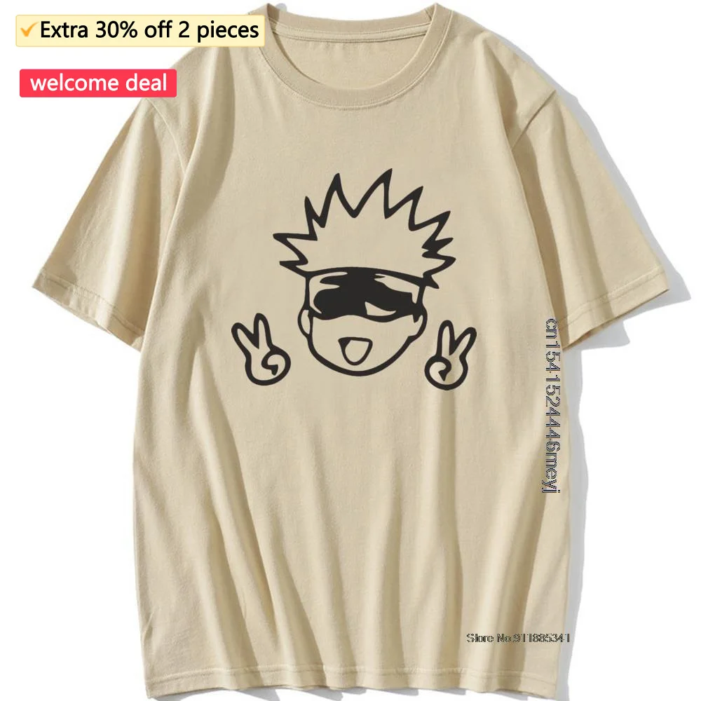 

Tshirt Manga Japanese Anime Jujutsu Kaisen T Shirt Men Funny Gojo Satoru Tops Yuji Itadori Graphic Tees Cool T-shirt Male90snews