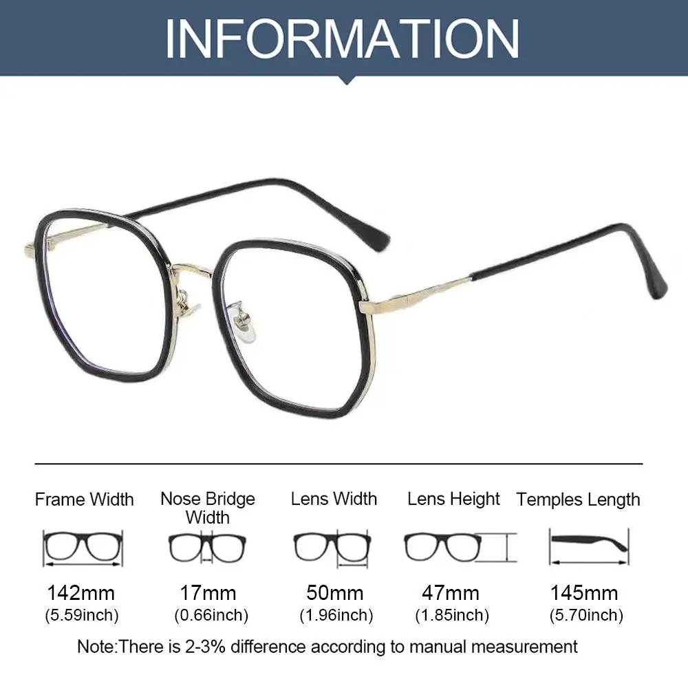 Очки в металлической оправе с защитой от синего света