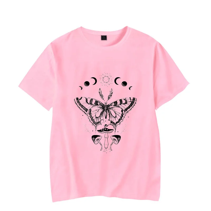 Футболка мужская хлопковая с принтом мотыль грибов насекомых Жуков Солнца и Луны