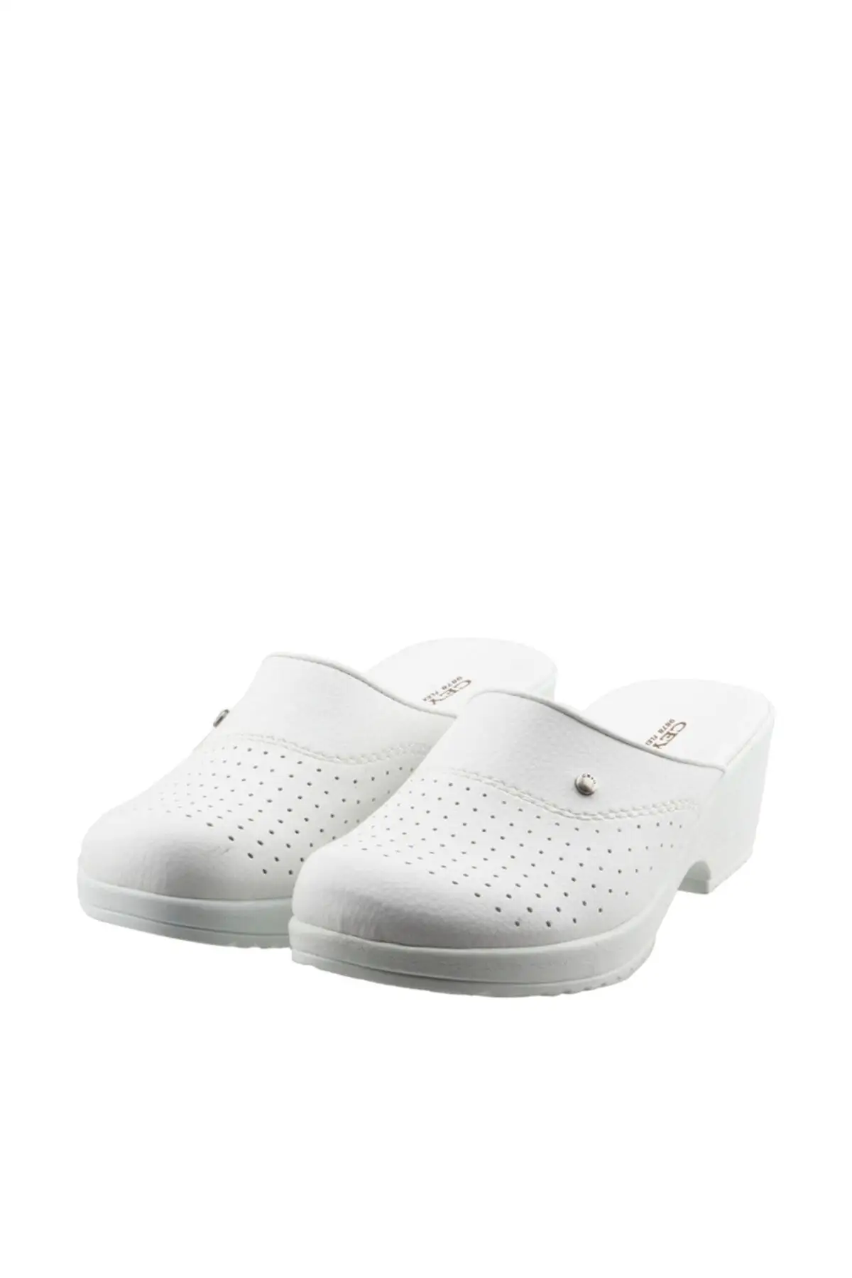 

Women's White Slippers 9878-14
