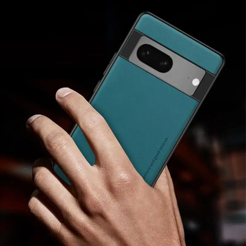 

Funda For Google Pixel 8 Pro Skin Feel Leather Phone Case For Pixel 7a 7 6 Pro Ultra Slim Soft Bumper Cover For Pixel 8 Pro Capa