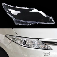 car front headlight lens cover auto headlamp lampshade glass lamp shell caps transparent light case for toyota previa 2009 2015