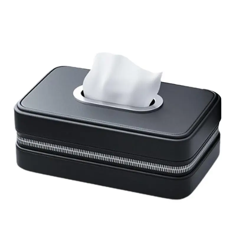 Faux Leather Toilet Paper Box Car Interior Decoration Tissue Paper Box Gift For Loved Ones Family
