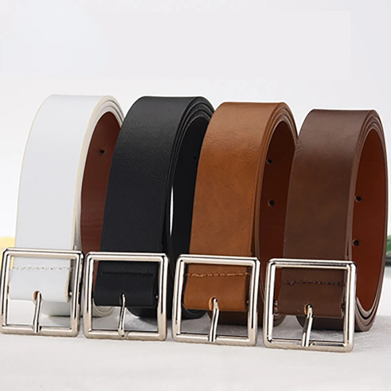 

Free shipping New style denim men's and women's waist wide belt PU Japanese pin buckle belt men's Korean jeans belt