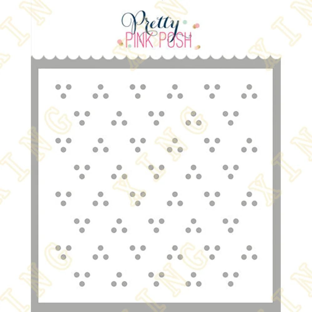 

Swiss Dots Stencil Decor DIY Layering Stencils Graphics Painting Scrapbooking Stamp Ornament Album Embossed Template Reusable
